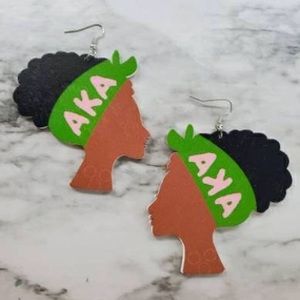 Inspired alpha kappa alpha earrings